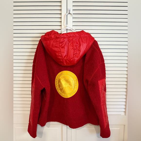 NWT NEW Canada Goose Pyer Moss Cg Disc Anorak 001 Pyer Moss Red Unisex Small - Picture 6 of 6